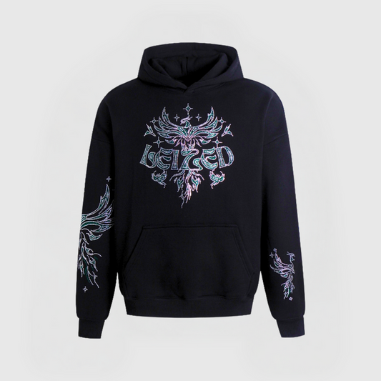 FÅGEL FENIX HOODIE - GRÖN