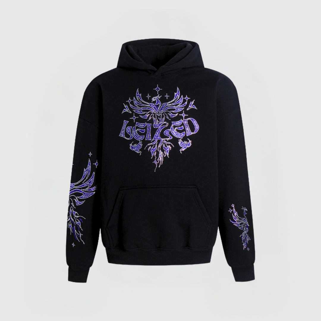 FÅGEL FENIX HOODIE - BLÅ