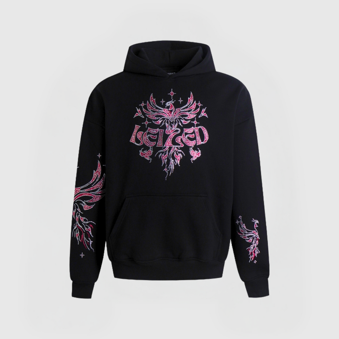 FÅGEL FENIX HOODIE - ROSA