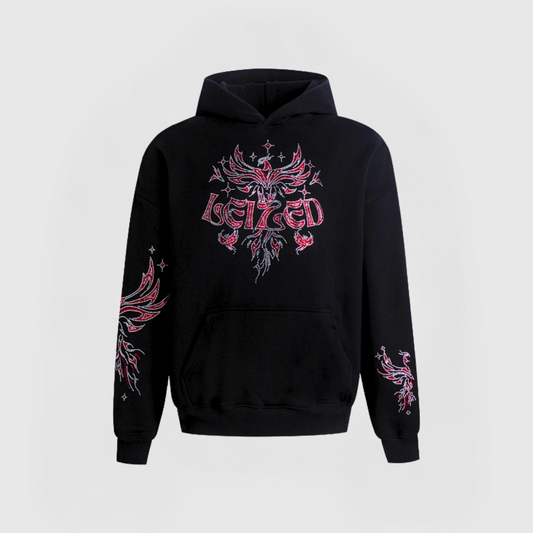 FÅGEL FENIX HOODIE - RÖD